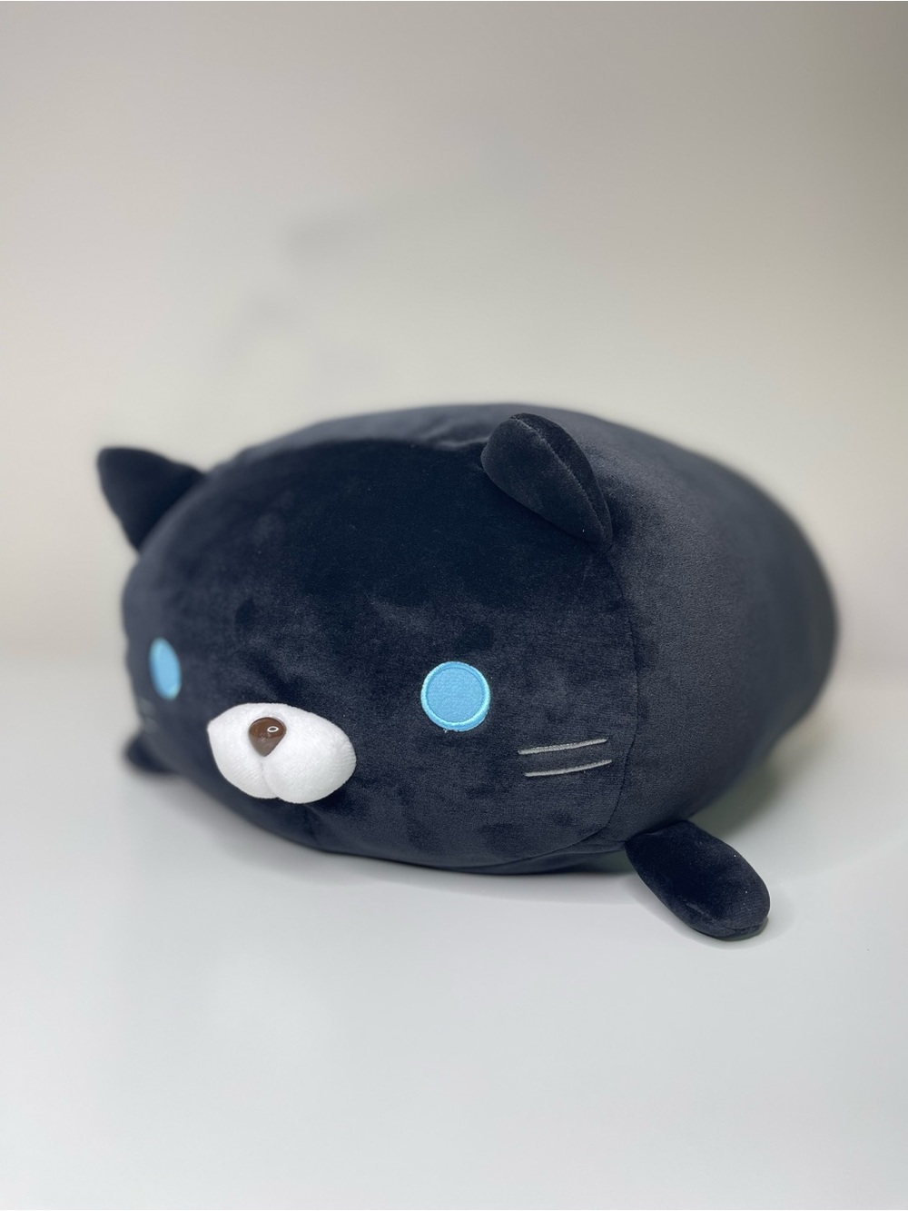 Sasurai no Tabineco Mikemura-San Kuroki-San Fuwa Mocchi Black Cat Plush 18"